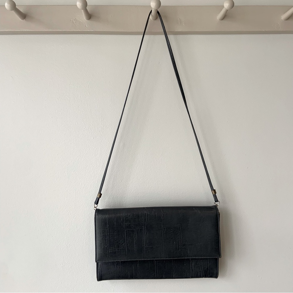 Elegance, gun metal grey genuine leather purse